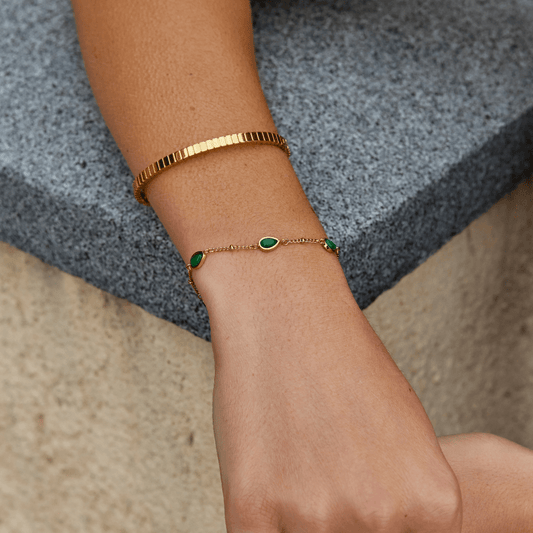 Pulsera de Piedra Verde