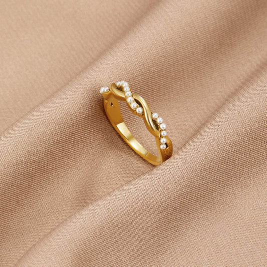 Anillo de Perla Bella Twist