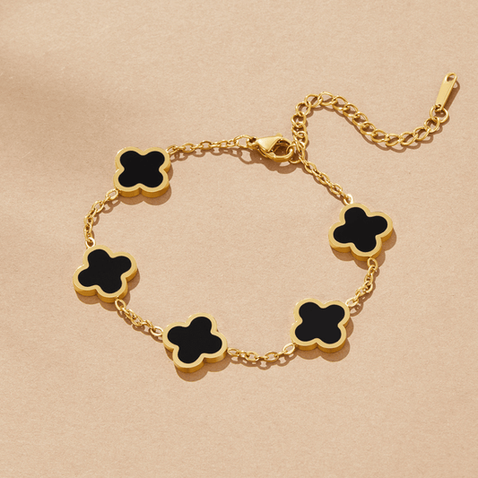 Pulsera Trébol Negro