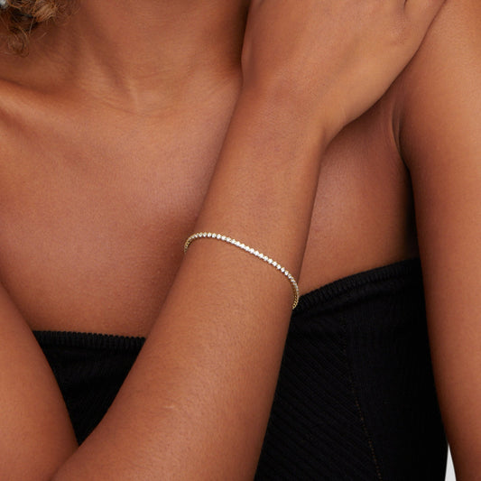 Pulsera de Tenis Dorada
