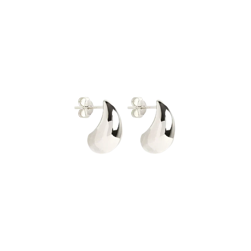 Aretes Colgantes Mato | Oro Blanco
