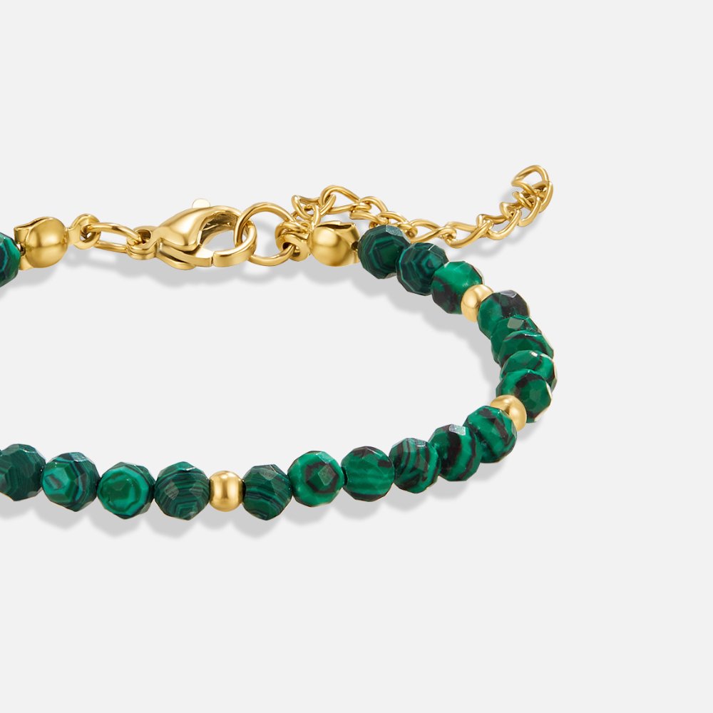 Pulsera de Cuentas Verde Esmeralda
