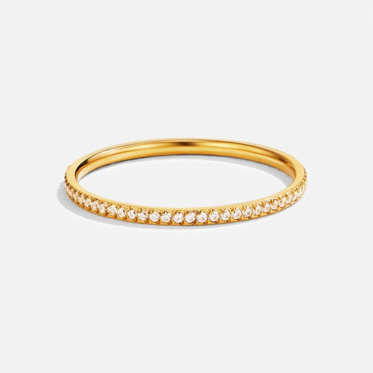 Anillo de Cristal 18K Eternidad