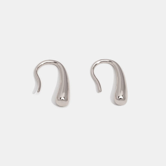 Pendientes de Gota de Agua de Plata