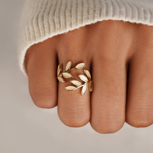 Anillo Hoja de Oro