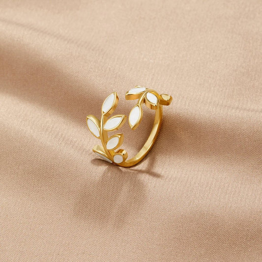 Anillo Hoja de Oro