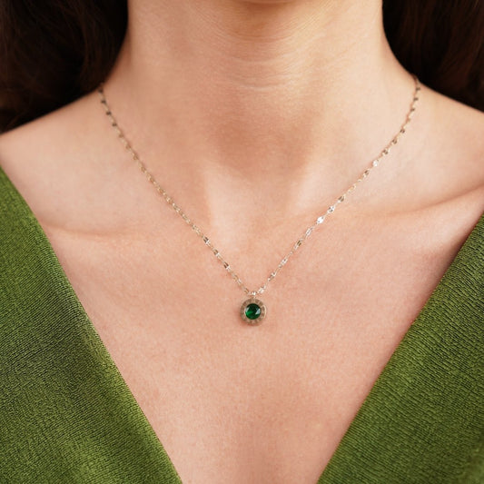 Collar de Cristal Verde