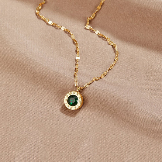 Collar de Cristal Verde