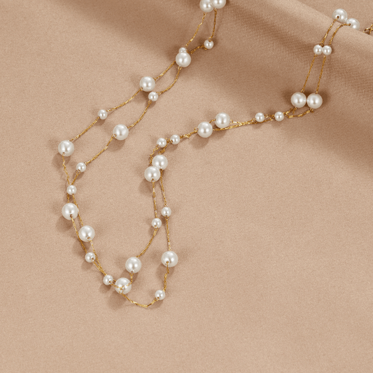 Collar de Perlas en Capas