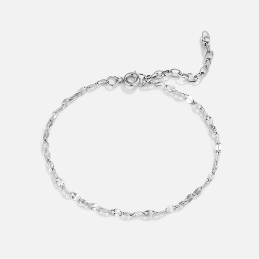 Pulsera de Cadena Plateada