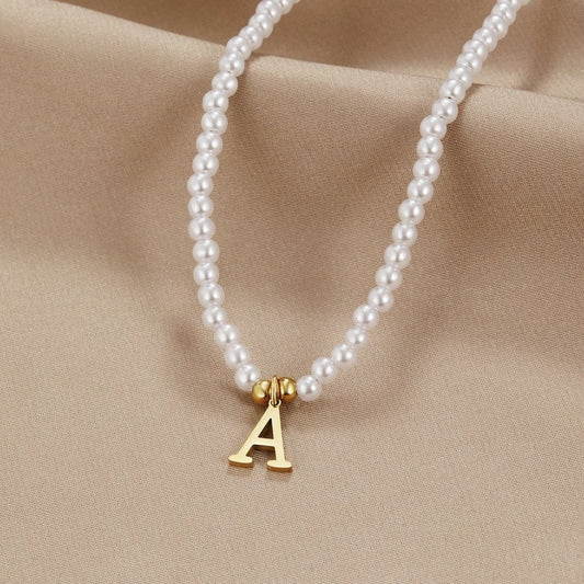 Collar de Perlas con Letra