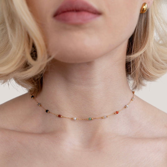 Collar de Piedra con Cuentas