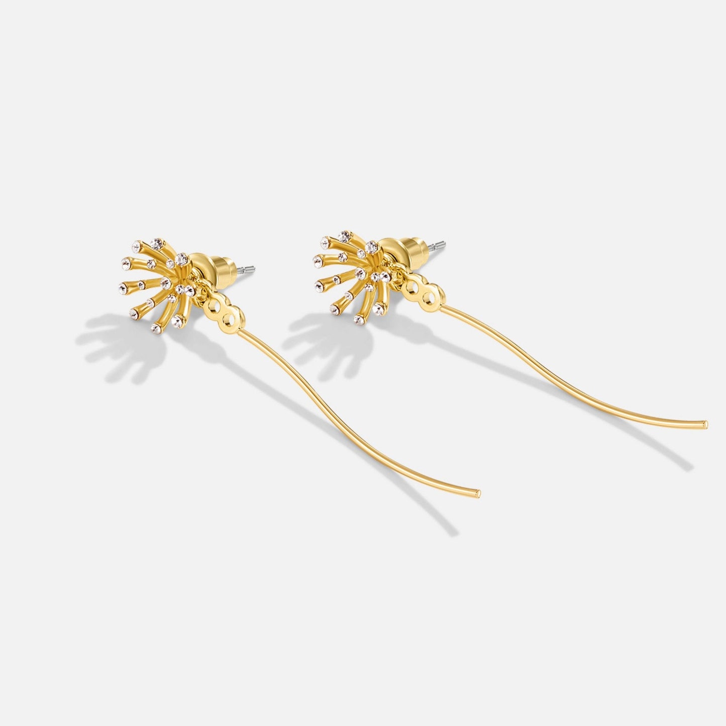 Pendientes Diente de León de Oro de 18K