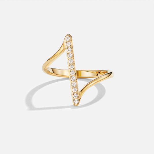Anillo Dorado Torcido
