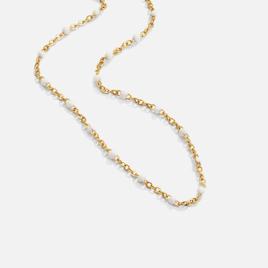 Collar de Cuentas Blancas