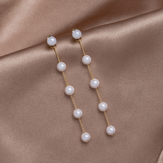 Pendientes Colgantes de Perla
