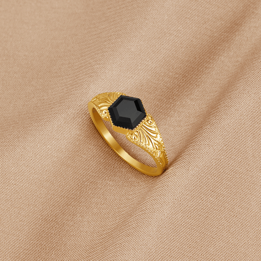 Anillo de Ónix Negro