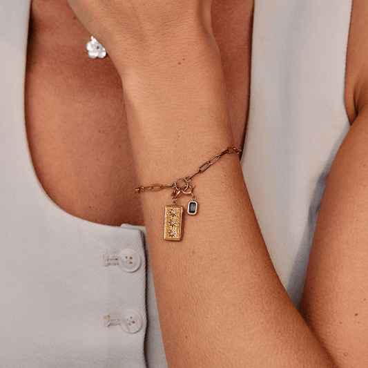 Pulsera de Dijes con Eslabones