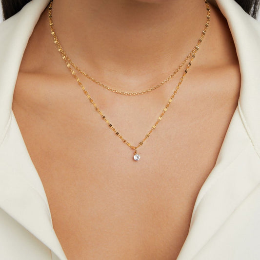 Collar de Cristales en Capas