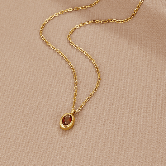 Collar de Cristal Rojo