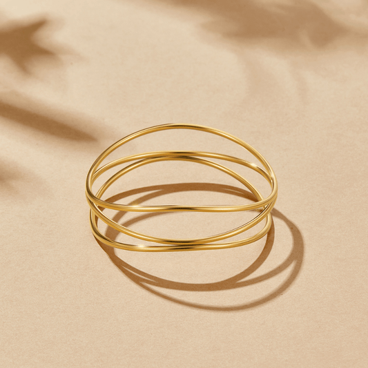 Brazalete en Capas de Oro