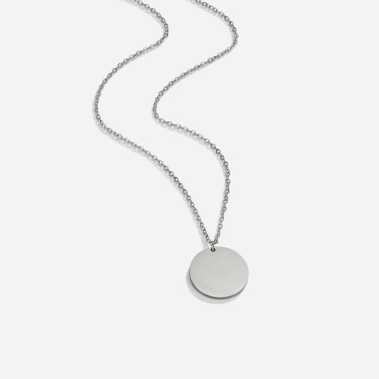 Collar de Moneda Plateada