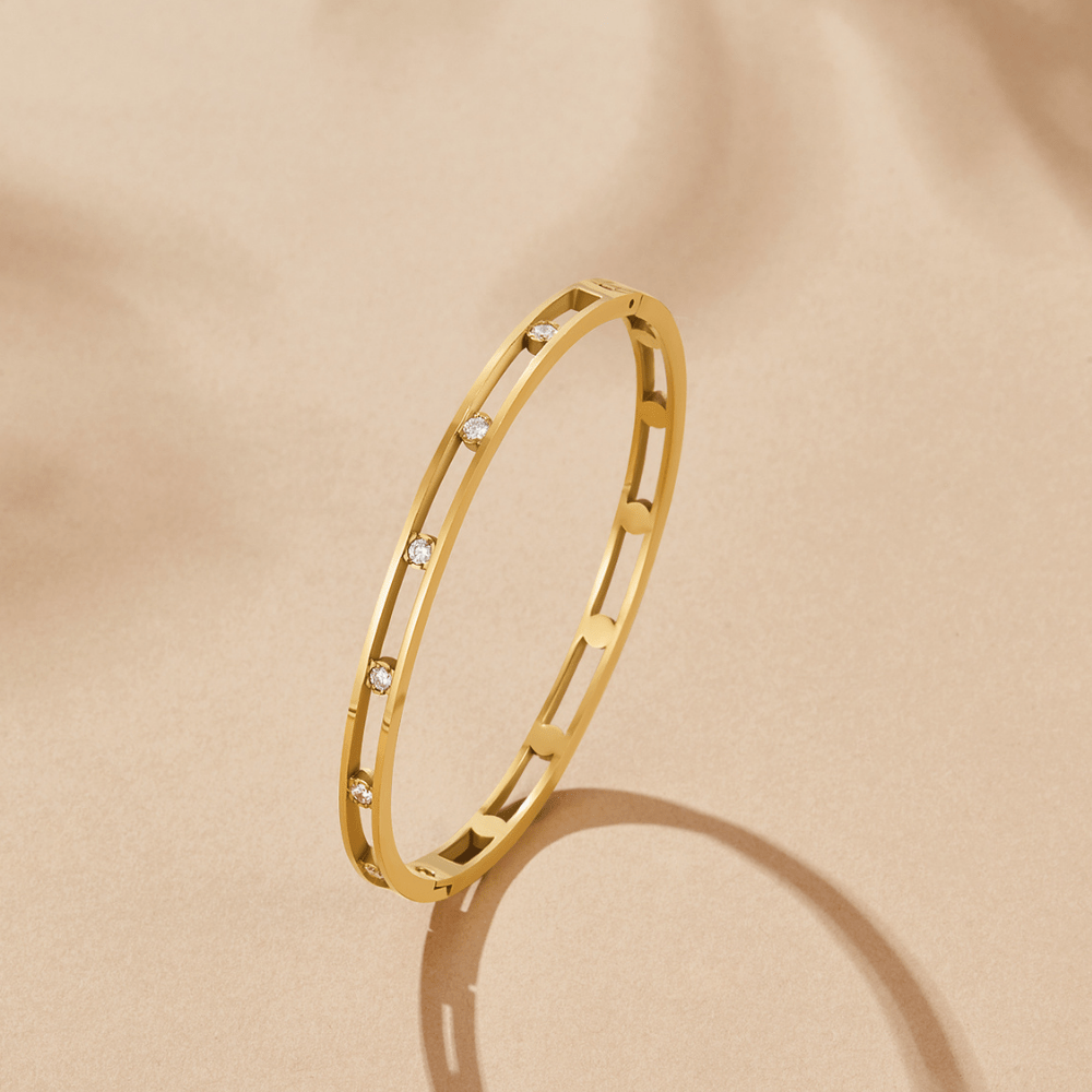 Brazalete de Cristal y Oro