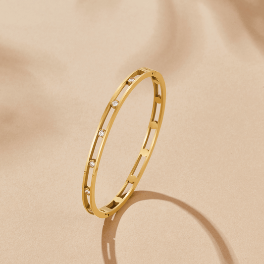Brazalete de Cristal y Oro