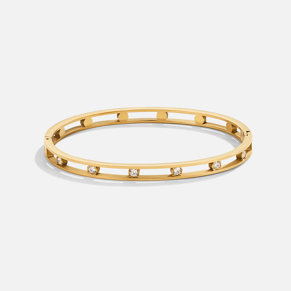 Brazalete de Cristal y Oro