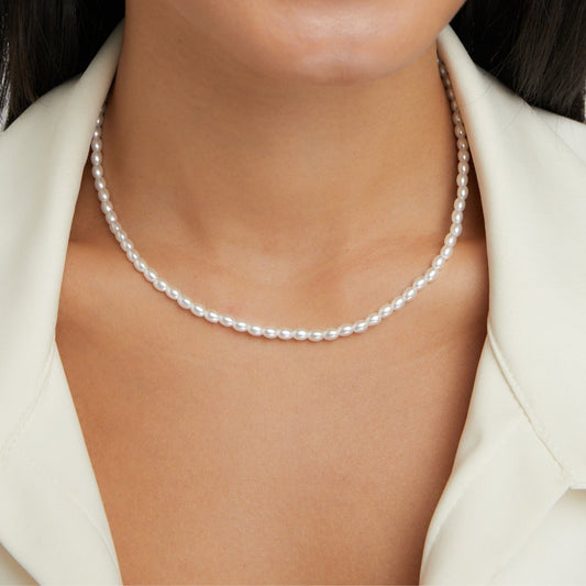 Collar de Perlas Blancas