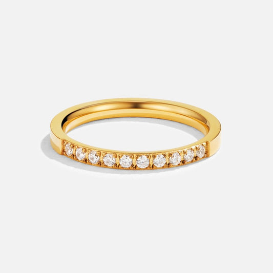 Anillo de Cristal 18K Belleza Atemporal
