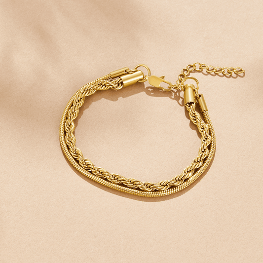 Pulsera en Capas Torcida