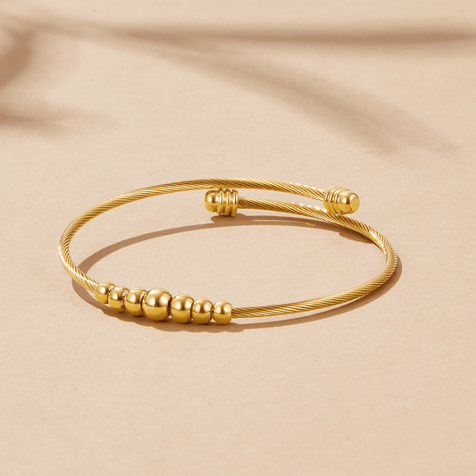 Brazalete de Cuentas de Oro